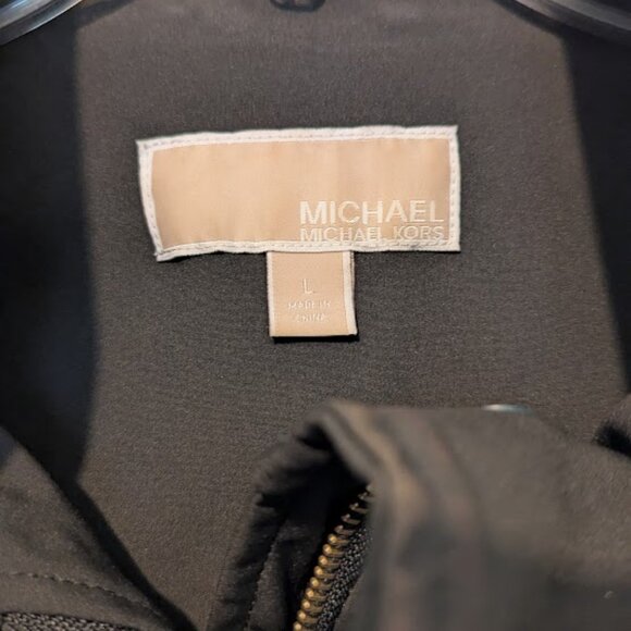 Michael Kors Women's Hooded Anorak Rain Coat (Size Large, Hunter Green) - Picture 11 of 12